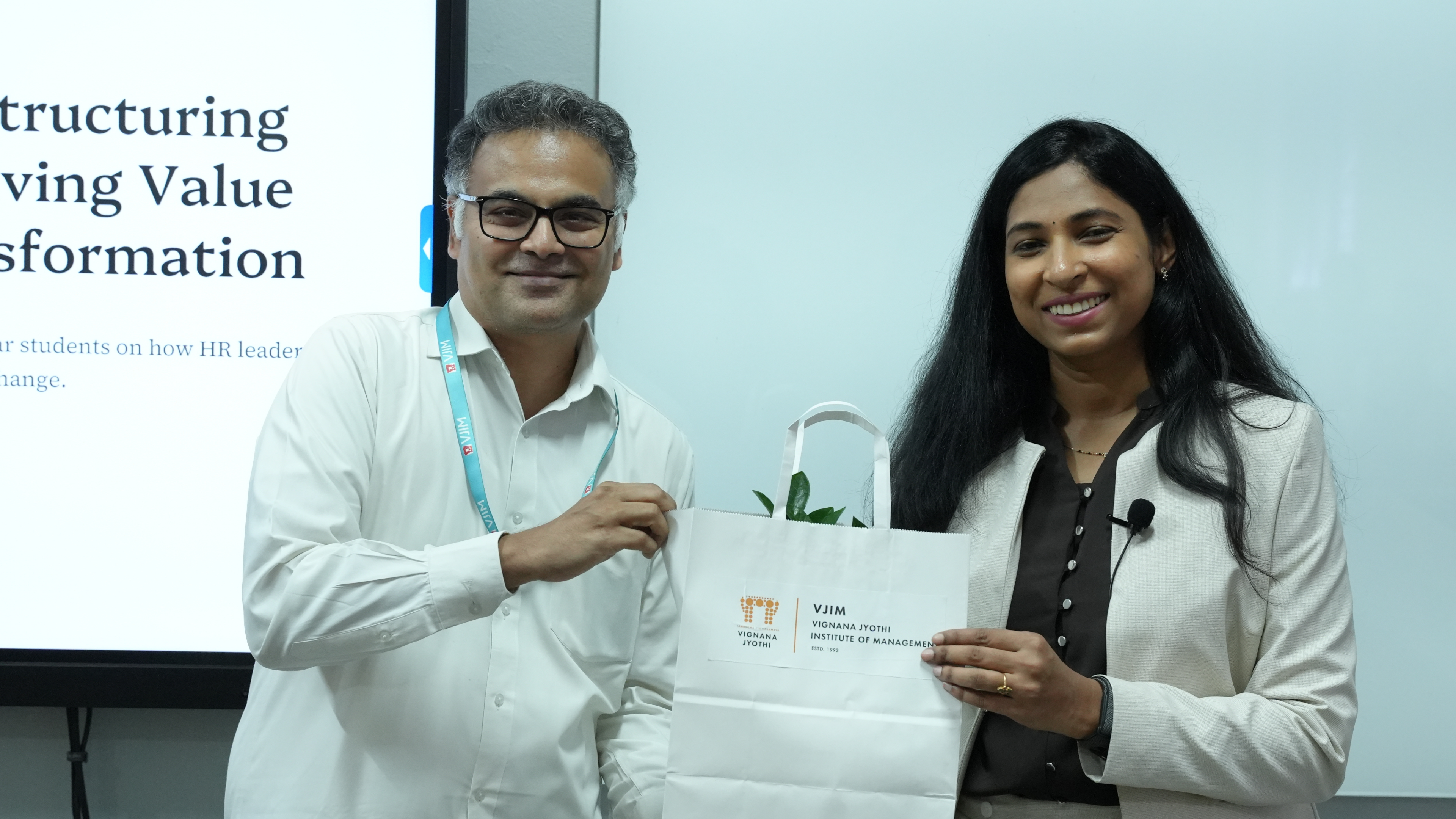Rajitha Eedara at her VJIM guest lecture