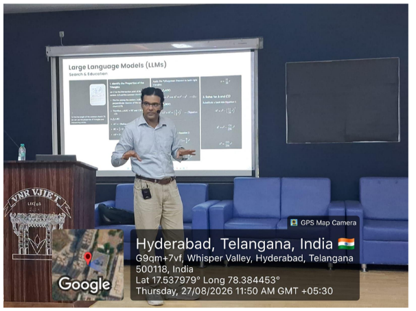 Dr. Ashish Pandharipande speaking about Edge AI and Large Language Models
